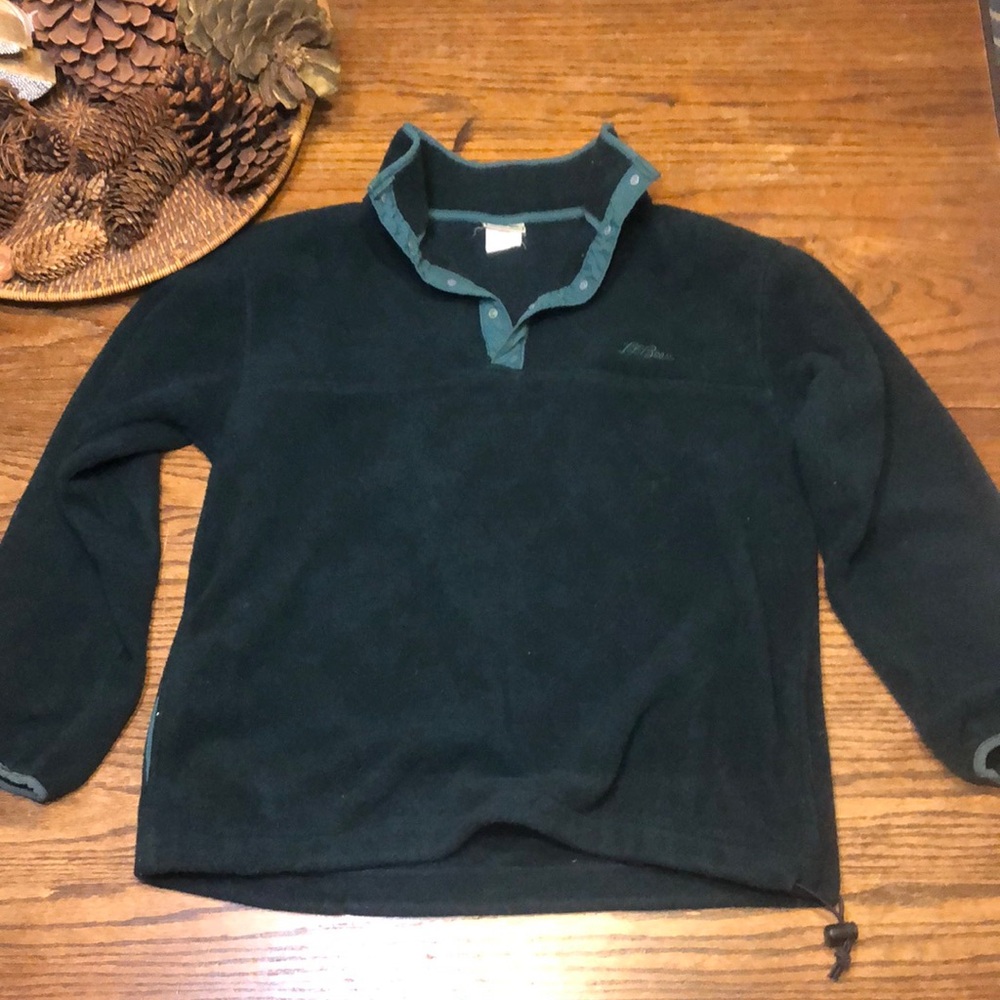 Vintage L. L. Bean fleece 1/4 snap pullover